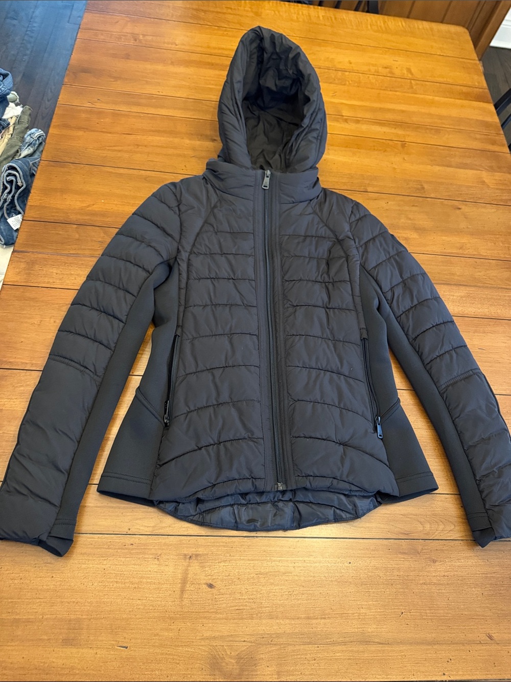 Bernardo Neo Active Double Up Hooded Puffer - Black - S